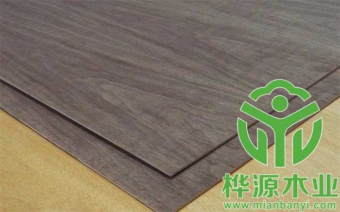 黑胡桃山纹木饰面品质好，4mm美国黑胡桃饰面板价格实惠
